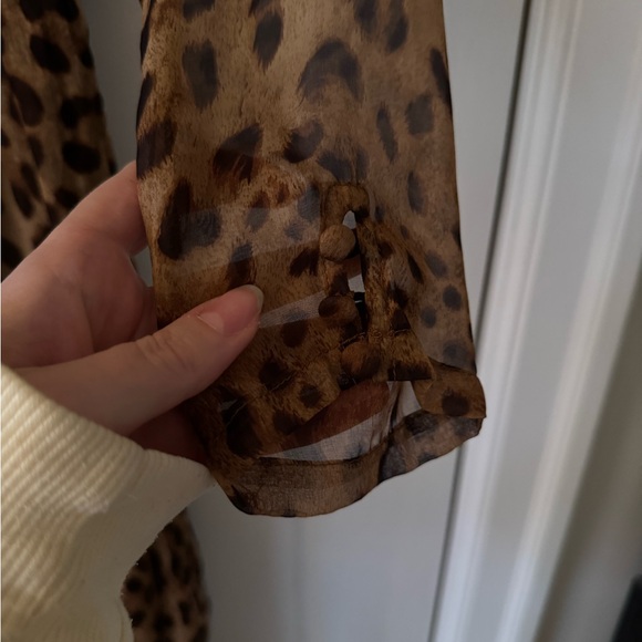 Rat & Boa Leopard Silk Maxi Dress sz S - Picture 12 of 15